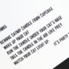 Instructions Catnip Candle Card