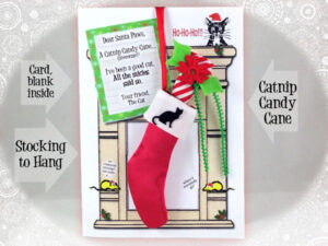 Catnip Candy Cane, Stocking and Card