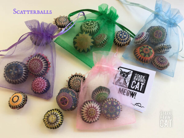 Scatter balls - 4 bags with card