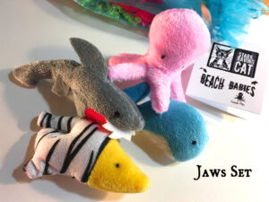 Catnip Beach Babies Jaws Catnip Toy Set