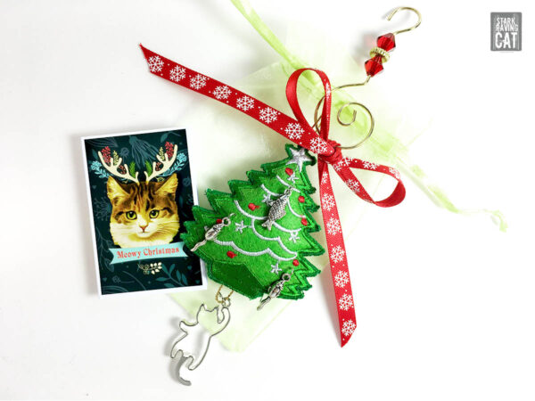 Christmas Tree Cat Ornament