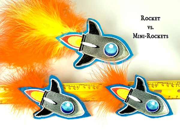 Rocket Catnip Toy sizes