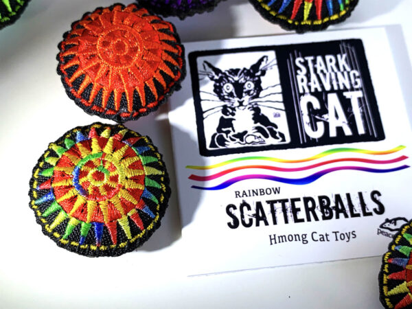 Rainbow Scatterballs Cat Toys