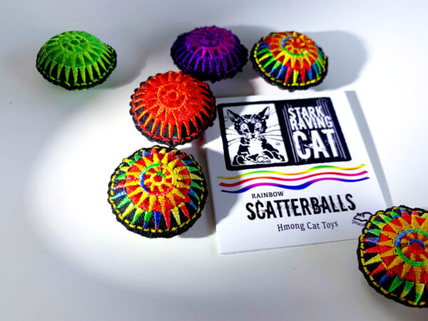 Rainbow Scatterballs Cat Toys