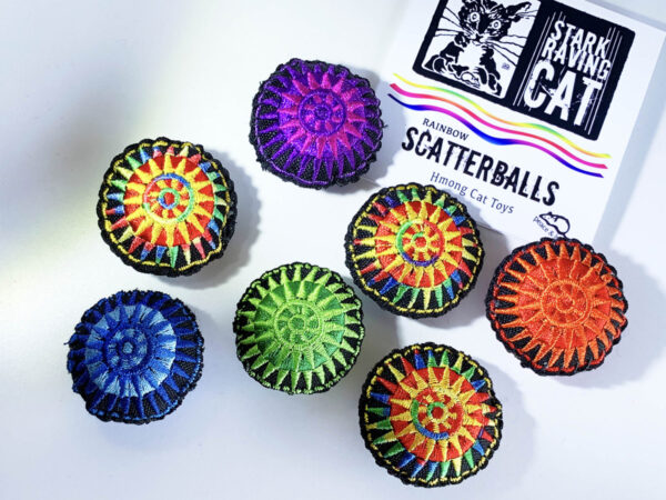 Rainbow Scatterballs Cat Toys