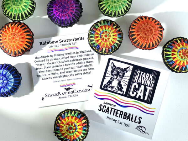 Rainbow Scatterballs Cat Toys