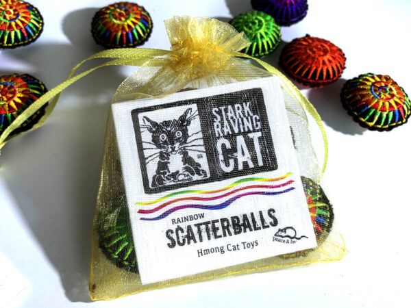 Rainbow Scatterballs Cat Toys