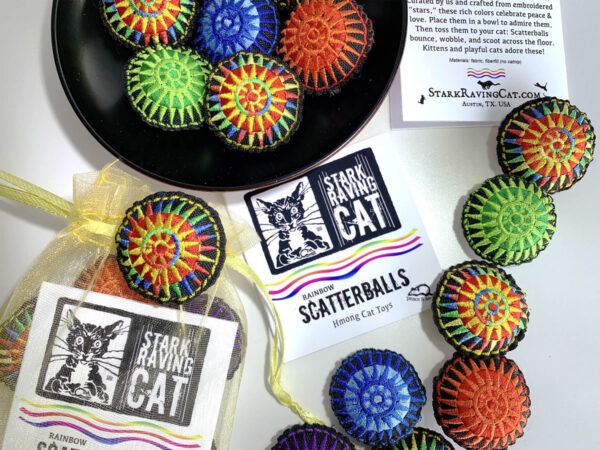 Rainbow Scatterballs Cat Toys
