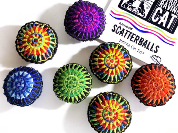 Rainbow Scatterballs Cat Toys