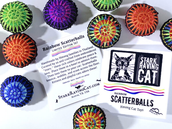 Rainbow Scatterballs Cat Toys