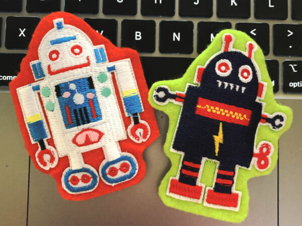 Retro Robots Catnip Toys