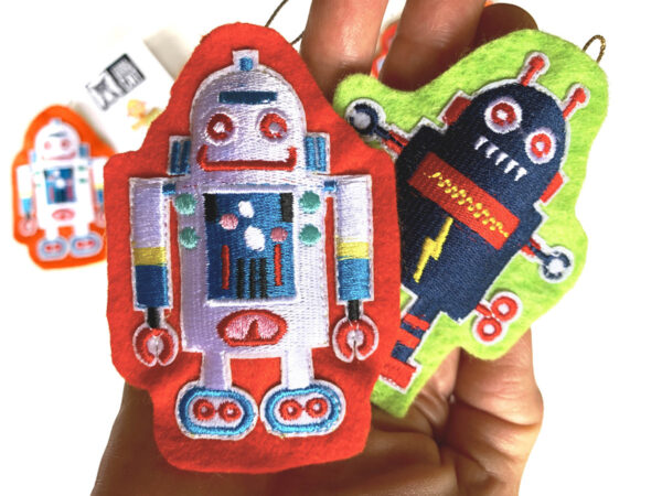 Retro Robots Catnip Toys