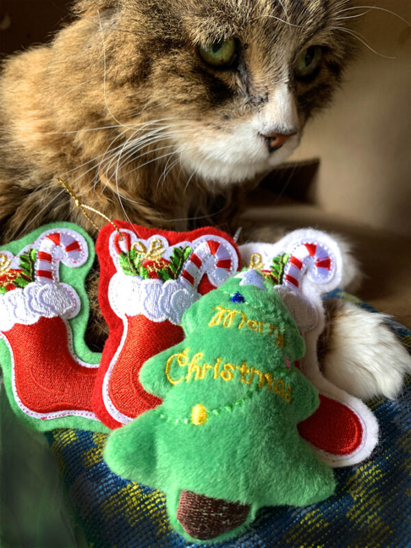 Christmas Tree and Stockings Catnip Toys