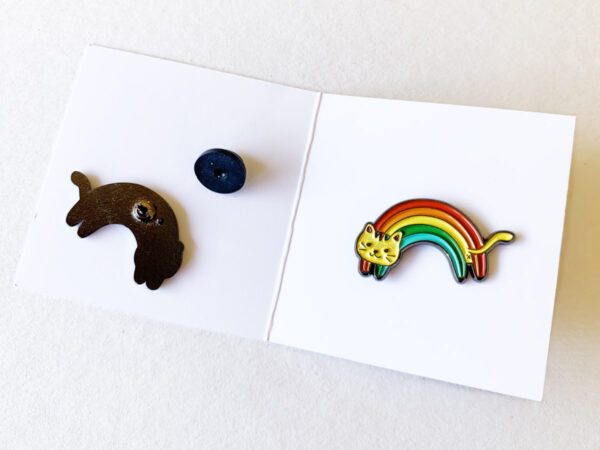 Rainbow Cat Pin