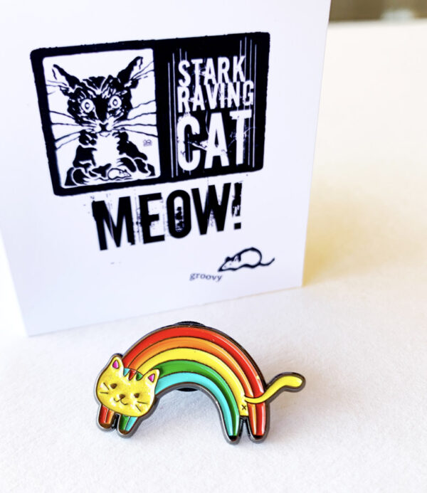 Rainbow Cat Pin