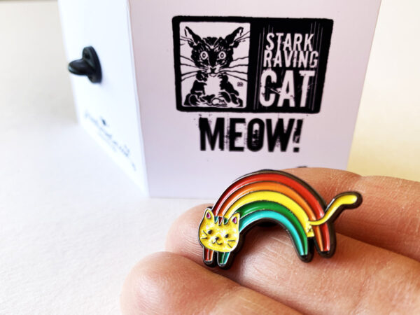 Rainbow Cat Pin