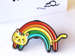 Rainbow Cat Pin