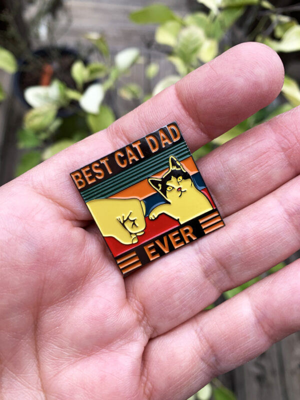 Best Cat Dad Ever Pin