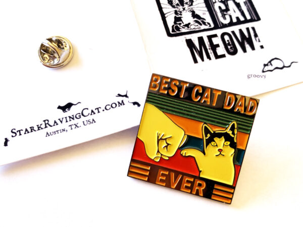 Best Cat Dad Ever Pin