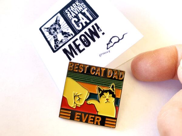 Best Cat Dad Ever Pin