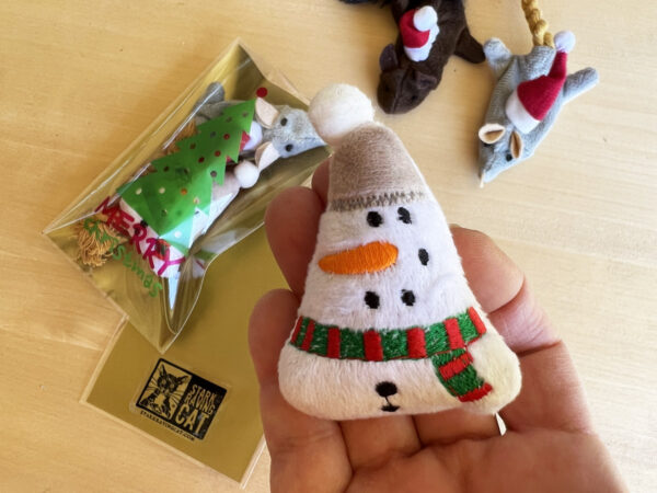 Crinkle Mice, Squirrrel and Snowman Stocking Stuffers