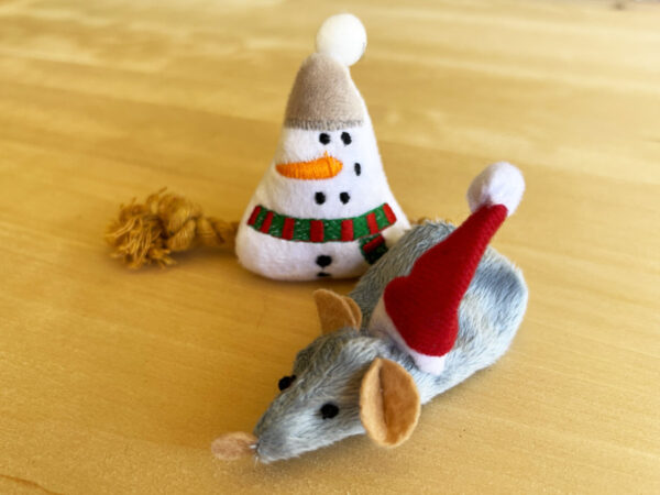 Crinkle Mice and Snowman Stocking Stuffers