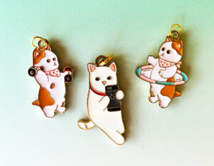 Cat Charms and Christmas Ornaments