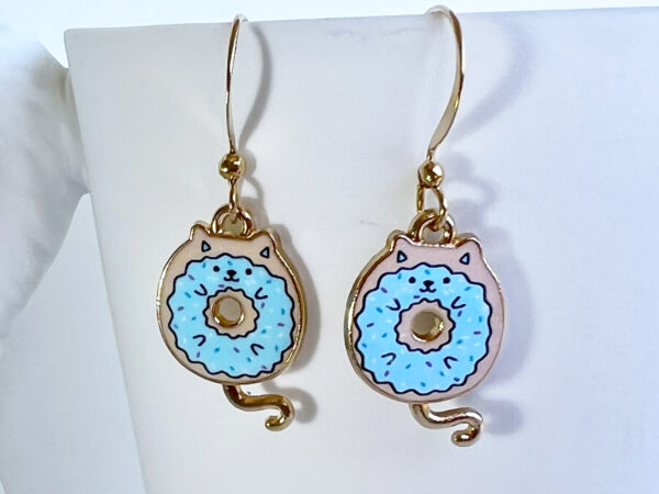 Cat Donut Earrings