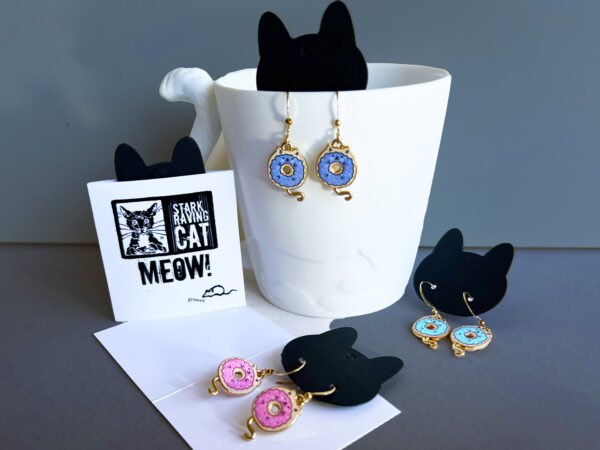 Cat Donut Earrings