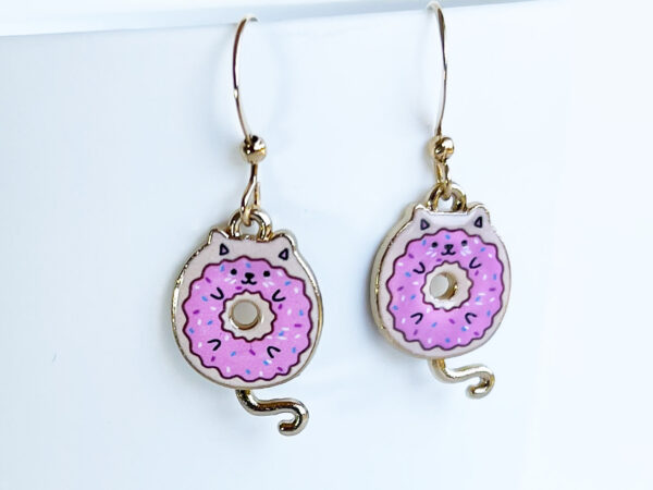 Cat Donut Earrings