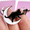 Cat, Moon and Star Pin