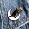 Cat, Moon and Star Pin