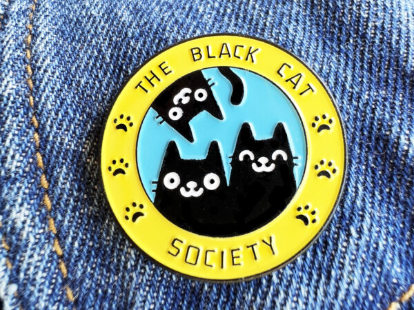 Black Cat Society Pin