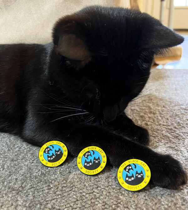 Black Cat Society Pin