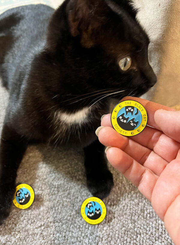 Black Cat Society Pin