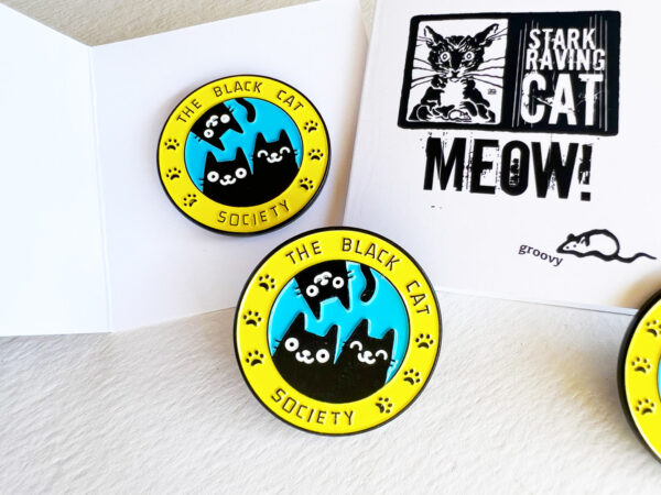 Black Cat Society Pin