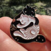 Hugging Cats Pin