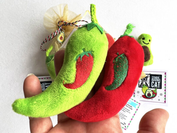 Baby Avocado & Chilies Catnip Toy Set