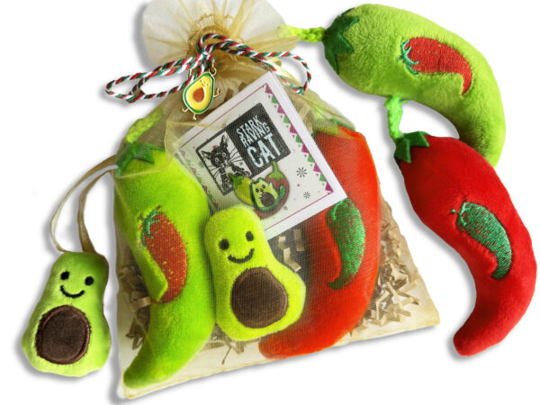 Baby Avocado & Chilies Catnip Toy Set