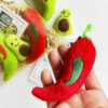 Baby Avocado & Chilies Catnip Toy Set