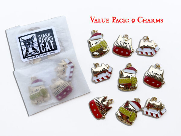 Christmas Cat Charms