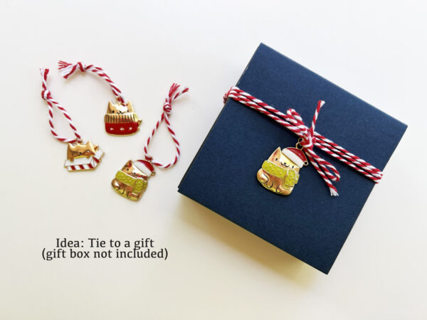 Christmas Cat Charms