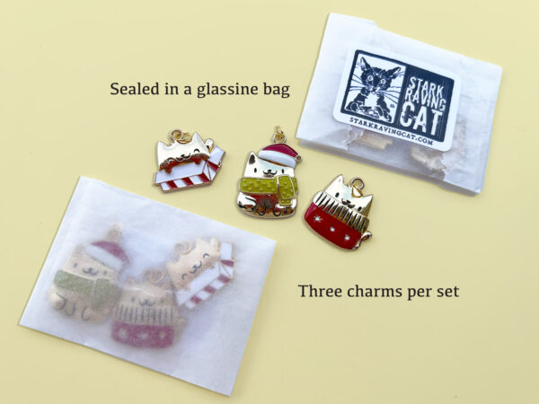 Christmas Cat Charms